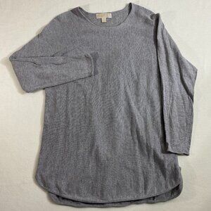 Michael Kors Long sleeve shirt Womens Large Solid gray top